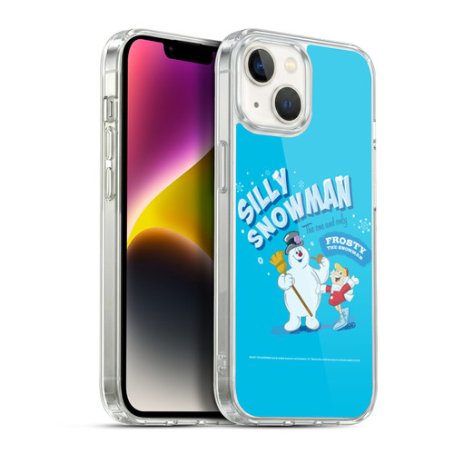 Frosty the Snowman Movie Key Art Silly Snowman Soft Gel Case for Apple iPhone 14