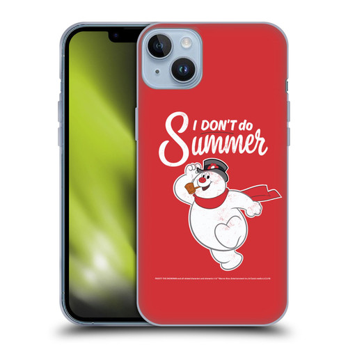 Frosty the Snowman Movie Key Art I Don't Do Summer Soft Gel Case for Apple iPhone 14 Plus