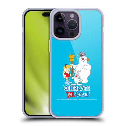 Frosty the Snowman Movie Key Art Celebrate Soft Gel Case for Apple iPhone 14 Pro Max