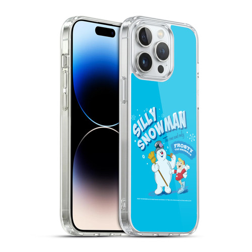 Frosty the Snowman Movie Key Art Silly Snowman Soft Gel Case for Apple iPhone 14 Pro Max & MagSafe