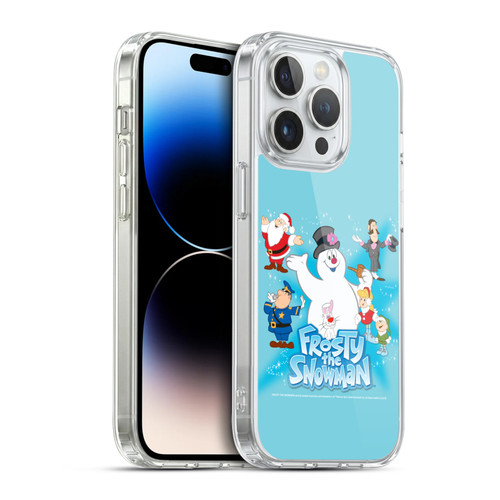 Frosty the Snowman Movie Key Art Group Soft Gel Case for Apple iPhone 14 Pro & MagSafe