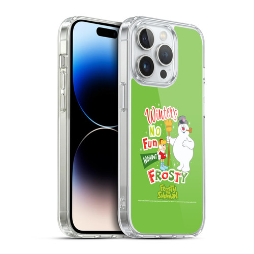 Frosty the Snowman Movie Key Art Winters Soft Gel Case for Apple iPhone 14 Pro & MagSafe