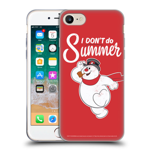Frosty the Snowman Movie Key Art I Don't Do Summer Soft Gel Case for Apple iPhone 7 / 8 / SE 2020 & 2022