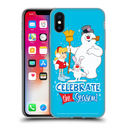 Frosty the Snowman Movie Key Art Celebrate Soft Gel Case for Apple iPhone X / iPhone XS