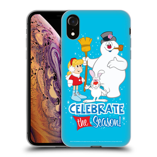 Frosty the Snowman Movie Key Art Celebrate Soft Gel Case for Apple iPhone XR