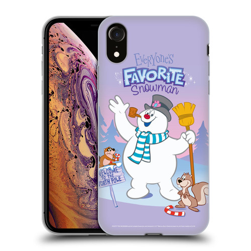 Frosty the Snowman Movie Key Art Favorite Snowman Soft Gel Case for Apple iPhone XR
