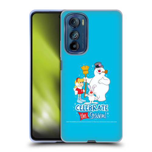 Frosty the Snowman Movie Key Art Celebrate Soft Gel Case for Motorola Edge 30