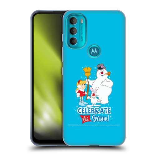 Frosty the Snowman Movie Key Art Celebrate Soft Gel Case for Motorola Moto G71 5G