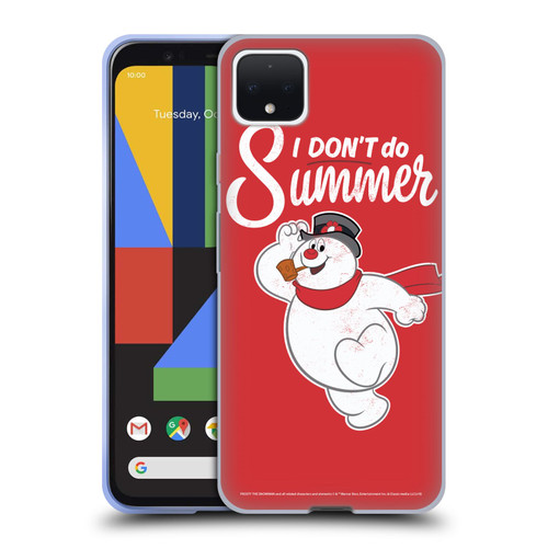 Frosty the Snowman Movie Key Art I Don't Do Summer Soft Gel Case for Google Pixel 4 XL