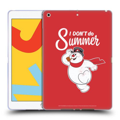 Frosty the Snowman Movie Key Art I Don't Do Summer Soft Gel Case for Apple iPad 10.2 2019/2020/2021