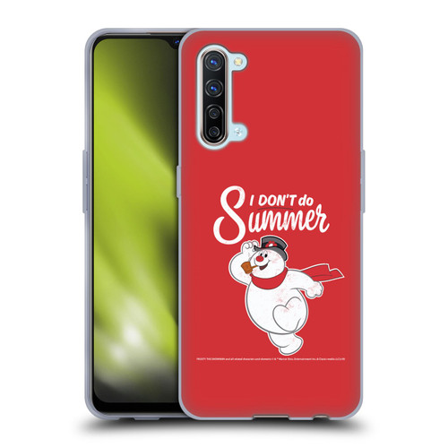 Frosty the Snowman Movie Key Art I Don't Do Summer Soft Gel Case for OPPO Find X2 Lite 5G