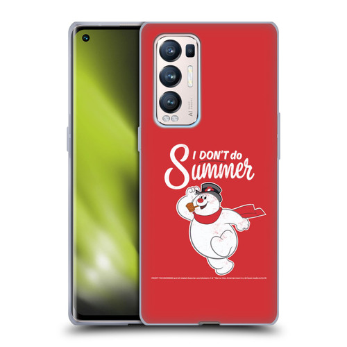 Frosty the Snowman Movie Key Art I Don't Do Summer Soft Gel Case for OPPO Find X3 Neo / Reno5 Pro+ 5G