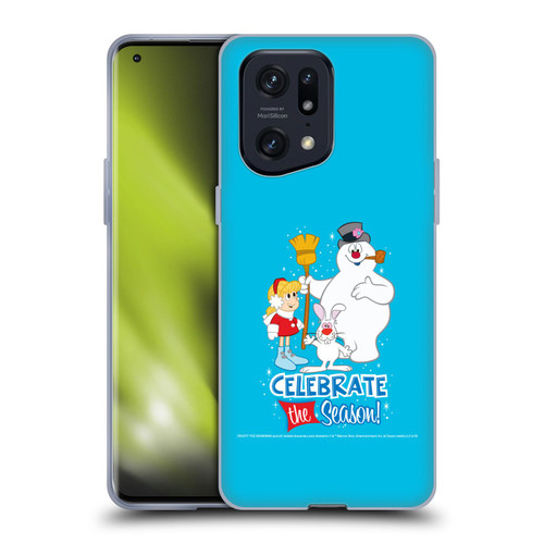Frosty the Snowman Movie Key Art Celebrate Soft Gel Case for OPPO Find X5 Pro