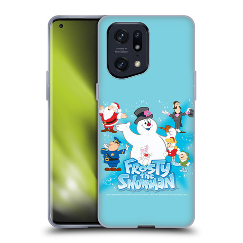 Frosty the Snowman Movie Key Art Group Soft Gel Case for OPPO Find X5 Pro