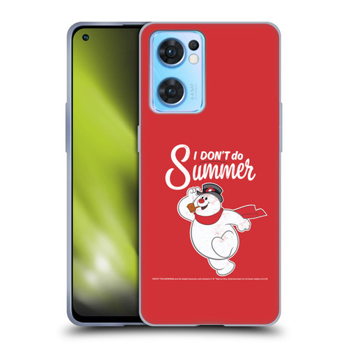 Frosty the Snowman Movie Key Art I Don't Do Summer Soft Gel Case for OPPO Reno7 5G / Find X5 Lite