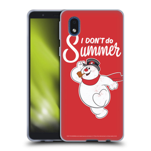 Frosty the Snowman Movie Key Art I Don't Do Summer Soft Gel Case for Samsung Galaxy A01 Core (2020)