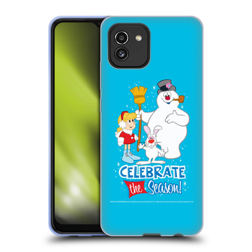 Frosty the Snowman Movie Key Art Celebrate Soft Gel Case for Samsung Galaxy A03 (2021)