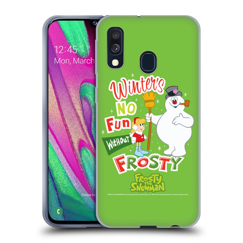 Frosty the Snowman Movie Key Art Winters Soft Gel Case for Samsung Galaxy A40 (2019)