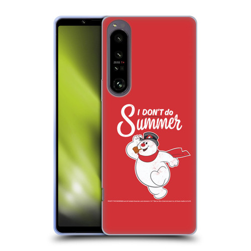 Frosty the Snowman Movie Key Art I Don't Do Summer Soft Gel Case for Sony Xperia 1 IV