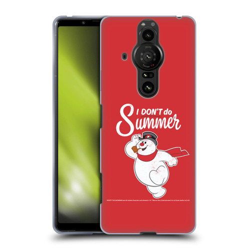 Frosty the Snowman Movie Key Art I Don't Do Summer Soft Gel Case for Sony Xperia Pro-I