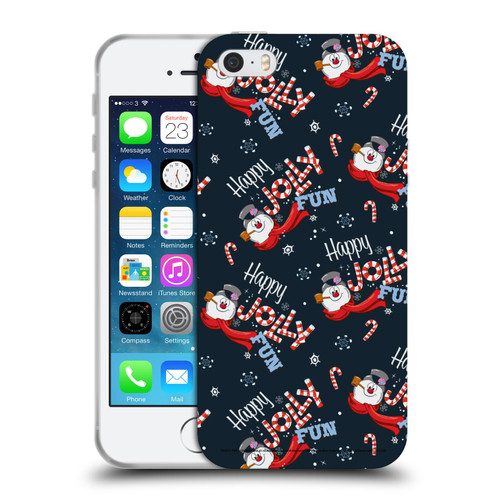 Frosty the Snowman Movie Patterns Pattern 7 Soft Gel Case for Apple iPhone 5 / 5s / iPhone SE 2016