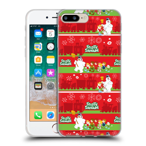 Frosty the Snowman Movie Patterns Pattern 1 Soft Gel Case for Apple iPhone 7 Plus / iPhone 8 Plus