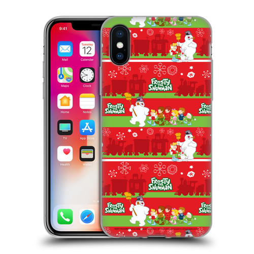 Frosty the Snowman Movie Patterns Pattern 1 Soft Gel Case for Apple iPhone X / iPhone XS