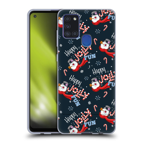 Frosty the Snowman Movie Patterns Pattern 7 Soft Gel Case for Samsung Galaxy A21s (2020)