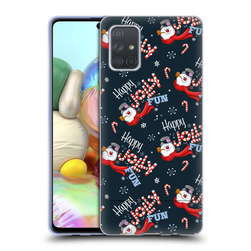 Frosty the Snowman Movie Patterns Pattern 7 Soft Gel Case for Samsung Galaxy A71 (2019)