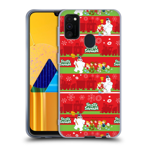 Frosty the Snowman Movie Patterns Pattern 1 Soft Gel Case for Samsung Galaxy M30s (2019)/M21 (2020)