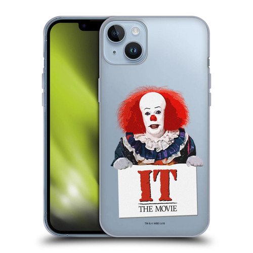 IT Television Miniseries Graphics Pennywise Soft Gel Case for Apple iPhone 14 Plus