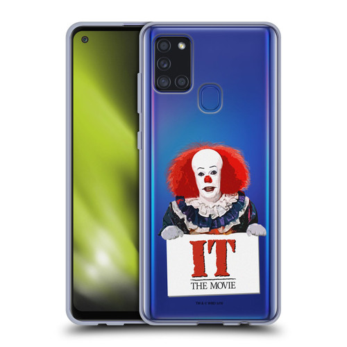 IT Television Miniseries Graphics Pennywise Soft Gel Case for Samsung Galaxy A21s (2020)