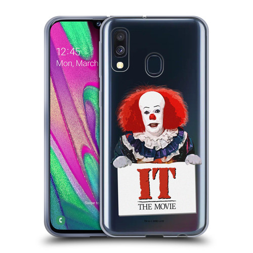 IT Television Miniseries Graphics Pennywise Soft Gel Case for Samsung Galaxy A40 (2019)