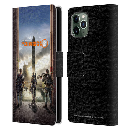 Tom Clancy's The Division 2 Characters Key Art Leather Book Wallet Case Cover For Apple iPhone 11 Pro