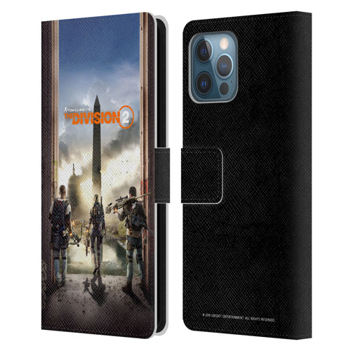 Tom Clancy's The Division 2 Characters Key Art Leather Book Wallet Case Cover For Apple iPhone 12 Pro Max