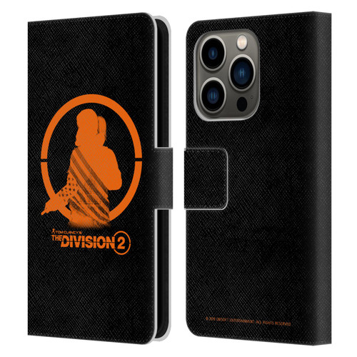 Tom Clancy's The Division 2 Characters Female Agent Leather Book Wallet Case Cover For Apple iPhone 14 Pro