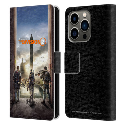 Tom Clancy's The Division 2 Characters Key Art Leather Book Wallet Case Cover For Apple iPhone 14 Pro