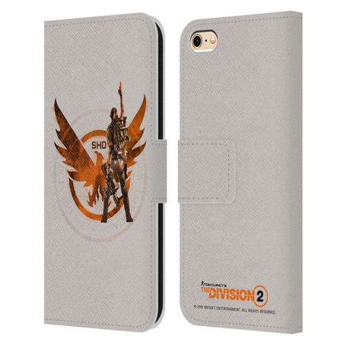 Tom Clancy's The Division 2 Characters Female Agent 2 Leather Book Wallet Case Cover For Apple iPhone 6 / iPhone 6s