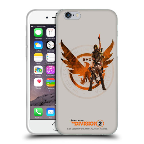Tom Clancy's The Division 2 Characters Female Agent 2 Soft Gel Case for Apple iPhone 6 / iPhone 6s
