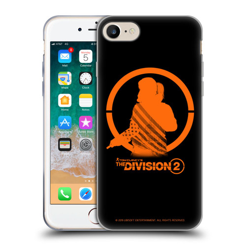 Tom Clancy's The Division 2 Characters Female Agent Soft Gel Case for Apple iPhone 7 / 8 / SE 2020 & 2022