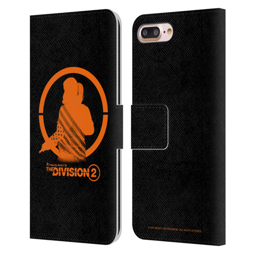 Tom Clancy's The Division 2 Characters Female Agent Leather Book Wallet Case Cover For Apple iPhone 7 Plus / iPhone 8 Plus