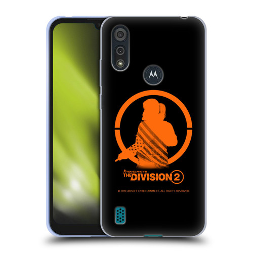 Tom Clancy's The Division 2 Characters Female Agent Soft Gel Case for Motorola Moto E6s (2020)