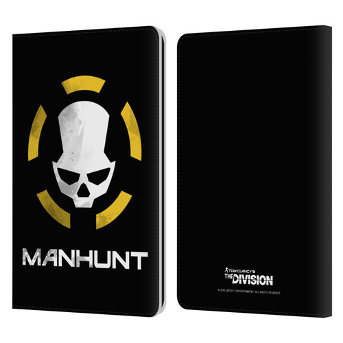 Tom Clancy's The Division Dark Zone Manhunt Logo Leather Book Wallet Case Cover For Amazon Kindle Paperwhite 1 / 2 / 3