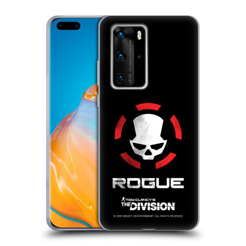 Tom Clancy's The Division Dark Zone Rouge Logo Soft Gel Case for Huawei P40 Pro / P40 Pro Plus 5G