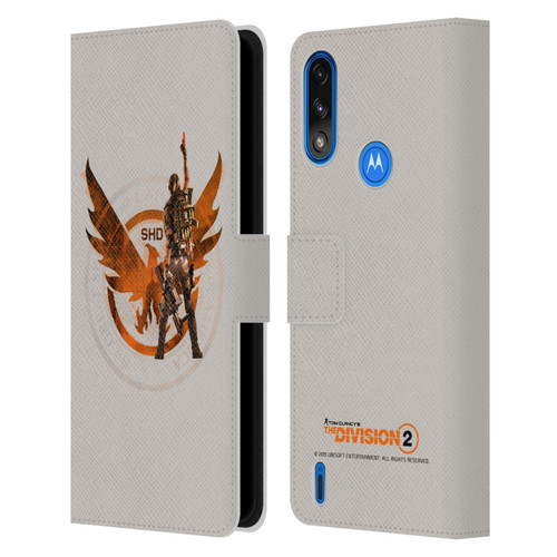 Tom Clancy's The Division 2 Characters Female Agent 2 Leather Book Wallet Case Cover For Motorola Moto E7 Power / Moto E7i Power