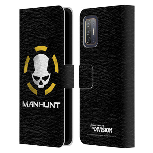 Tom Clancy's The Division Dark Zone Manhunt Logo Leather Book Wallet Case Cover For HTC Desire 21 Pro 5G