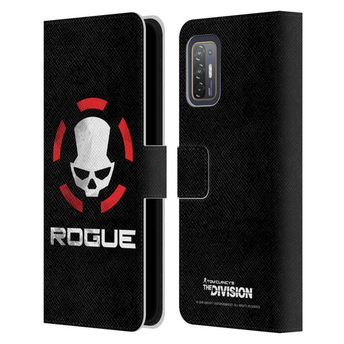 Tom Clancy's The Division Dark Zone Rouge Logo Leather Book Wallet Case Cover For HTC Desire 21 Pro 5G