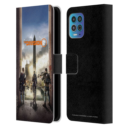 Tom Clancy's The Division 2 Characters Key Art Leather Book Wallet Case Cover For Motorola Moto G100