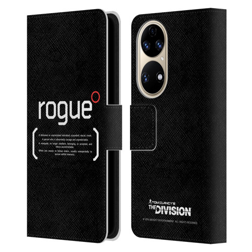 Tom Clancy's The Division Dark Zone Rouge 1 Leather Book Wallet Case Cover For Huawei P50