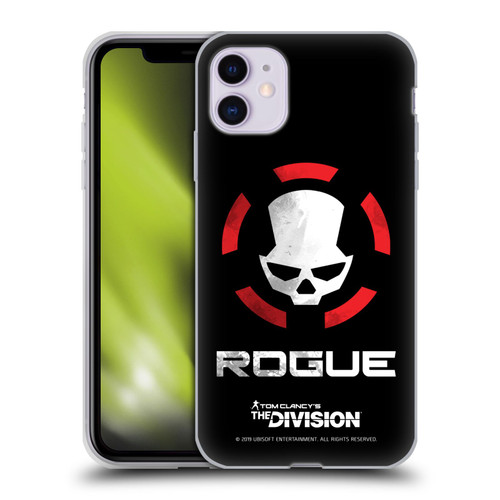 Tom Clancy's The Division Dark Zone Rouge Logo Soft Gel Case for Apple iPhone 11